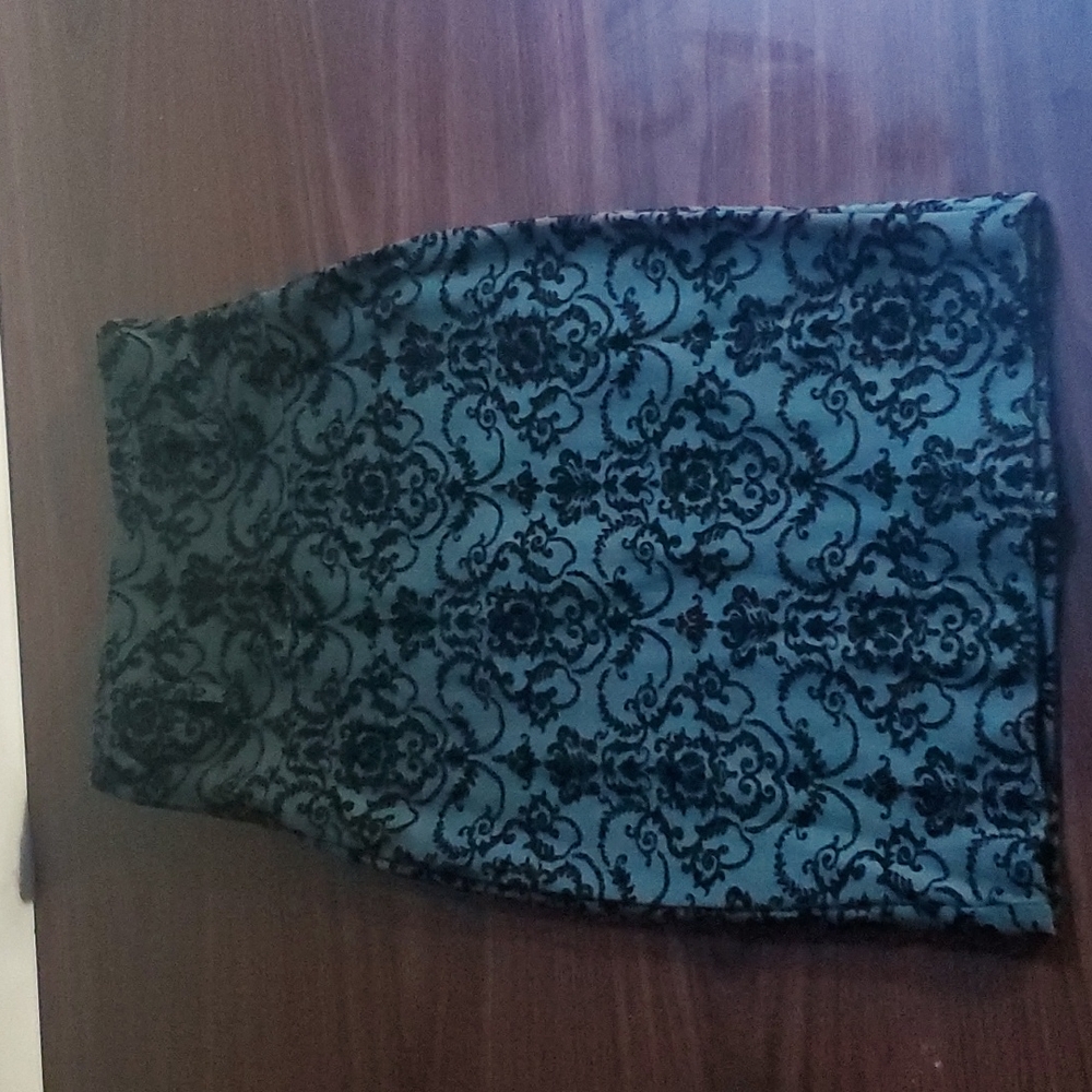 Velvet Black flower skirt
